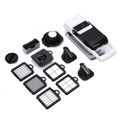 Tocător de legume multifuncțional 22 în 1, accesorii de bucătărie, feliător de cartofi, tocător de fructe, pachet de 22