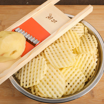 Μηχανή δικτυώματος πατάτας Κόφτης πατάτας Εργαλείο πλέγματος κοπής πατάτας Μαχαίρι κοπής κυμάτων Κουζίνα Gadgets και αξεσουάρ
