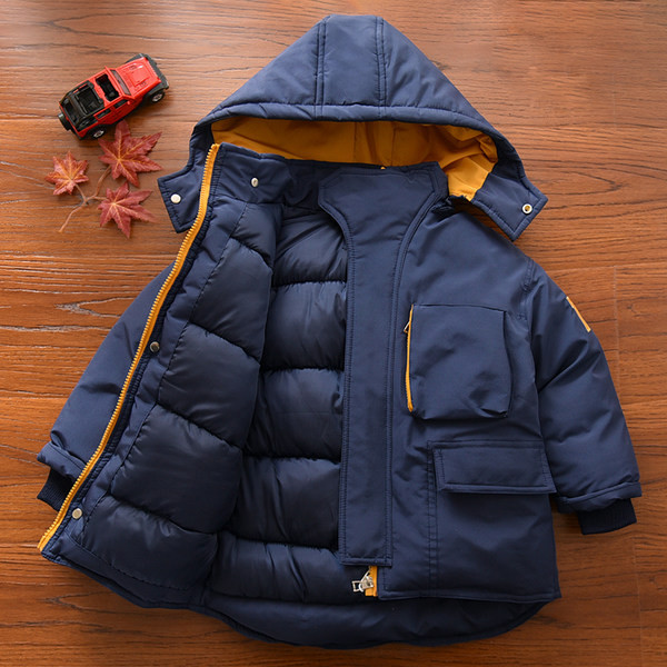 Vaikiška laisvalaikio striukė su užtrauktuku ir gobtuvu