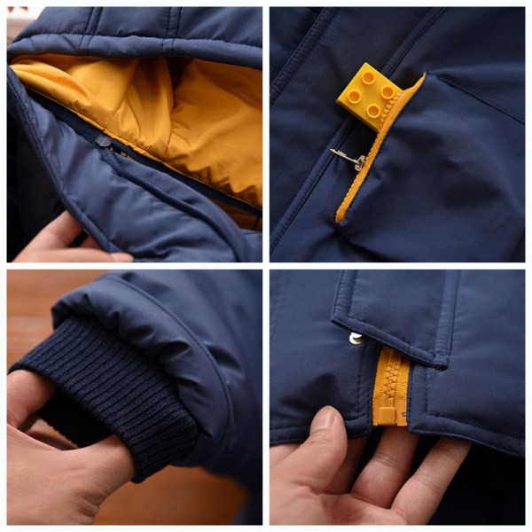 Vaikiška laisvalaikio striukė su užtrauktuku ir gobtuvu