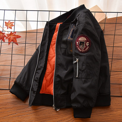 Geaca copii cu imprimeu si buzunar