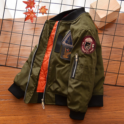 Geaca copii cu imprimeu si buzunar