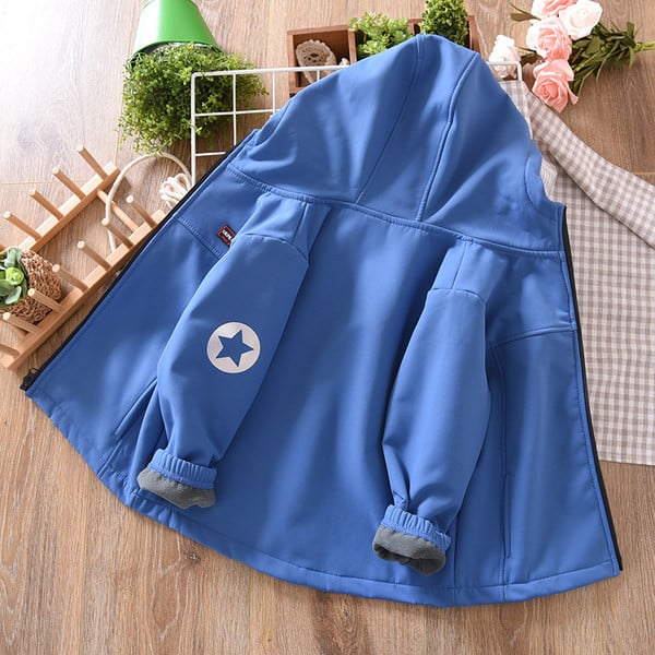 Vaikiška striukė su pamušalu ir gobtuvu