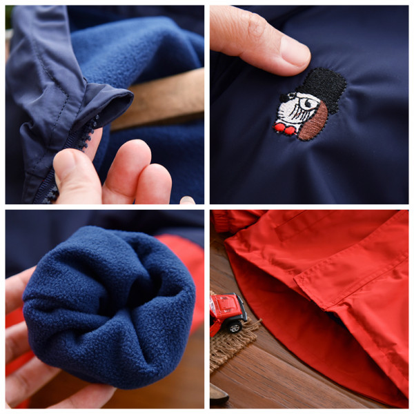 Laisvalaikio vaikiška striukė su gobtuvu