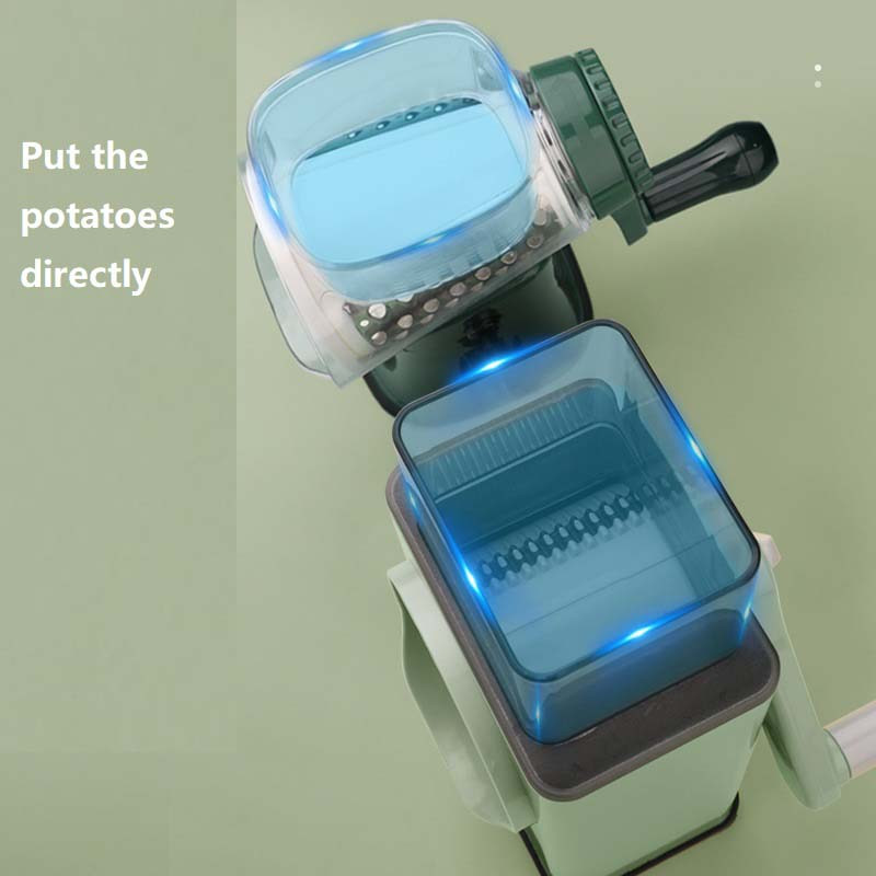 Răzătoare cu role multifuncționale de înaltă calitate Tocător de cartofi Mașină de tăiat legume Mașină de tocat carne de uz casnic Unelte rotative de bucătărie