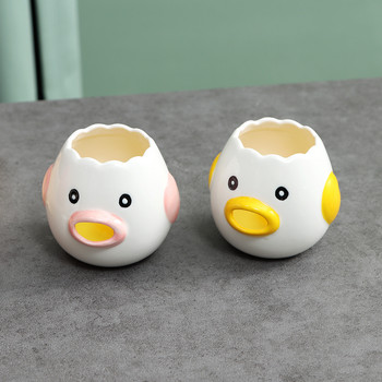 Ατσάλινο κεραμικό Εργαλεία διαχωρισμού κρόκων αυγού Ανοιχτήρι Ψαλίδι Πρακτικά αξεσουάρ ψησίματος Open Eggs Cute Creative Holder κουζίνας