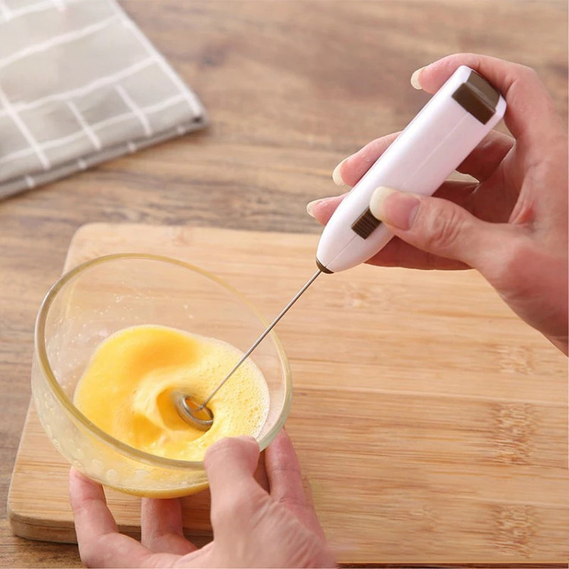 Elektrinis pieno putų plakiklis Kiaušinių plakiklis virtuvės gėrimų putų plakiklis plaktuvas maišytuvas Kavos kapučino grietinėlės plaktuvas putojantis ūsai