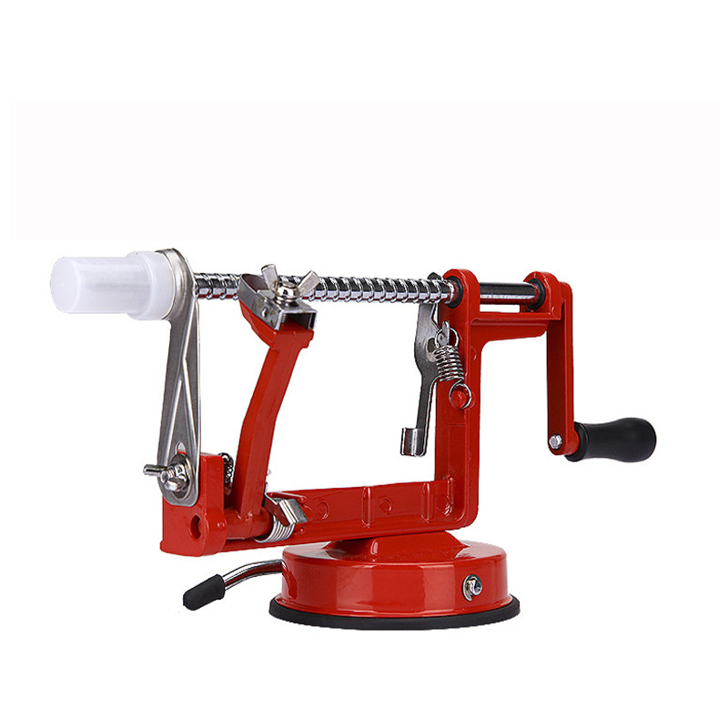 Kézi burgonyaszeletelő rozsdamentes acél spirálsütő vágó zöldség alma spirál főzőeszközök konyhai kiegészítők