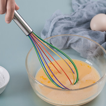 3 τμχ Εργαλείο σιλικόνης κουζίνας Μίξερ με σύρμα για ροφήματα Αντιολισθητικό εύκολο στο καθάρισμα Αυγοδάρτη Γάλα Αφροποιητικό σκεύος κουζίνας Specialty