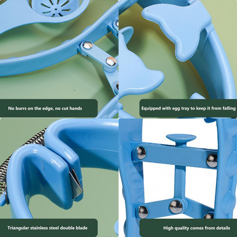 Ručni alati za jaja Jaja Jaja Odvajač bjelanjaka Rezač Kuhinjsko posuđe Naprava za tučenje Narežite jaja Plastični brzi otvarač Kuhinjski dodaci