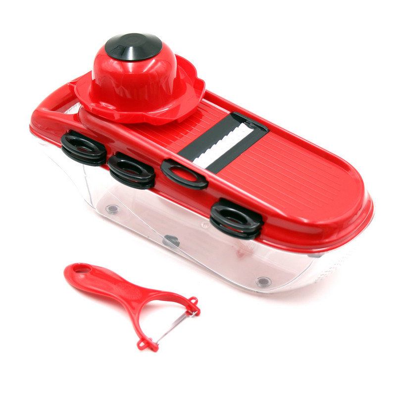 LIHUACHEN Zöldségvágó acélpengével Mandolin szeletelő Burgonyahámozó Sárgarépa sajtreszelő Zöldségszeletelő Konyhai eszközök