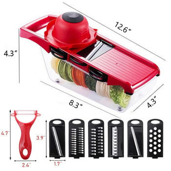 Meijuner Vegetable Cutter Κόφτης λαχανικών Κόφτης Φρούτων Λεπίδες Τρίφτης Αποφλοιωτής Φρούτων Εργαλεία πατάτας Αξεσουάρ κουζίνας