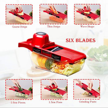 Meijuner Vegetable Cutter Κόφτης λαχανικών Κόφτης Φρούτων Λεπίδες Τρίφτης Αποφλοιωτής Φρούτων Εργαλεία πατάτας Αξεσουάρ κουζίνας