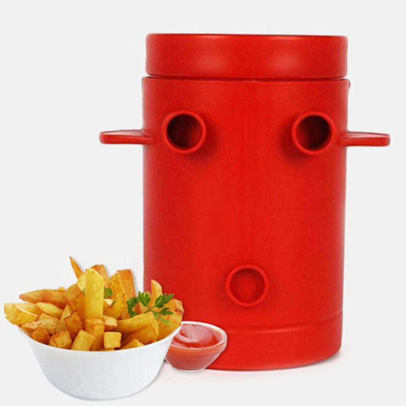 Novi aparat za pržene krumpiriće Rezač krumpirića i posuda za mikrovalnu pećnicu Dva u jednom, bez prženja Kuhinjski pribor