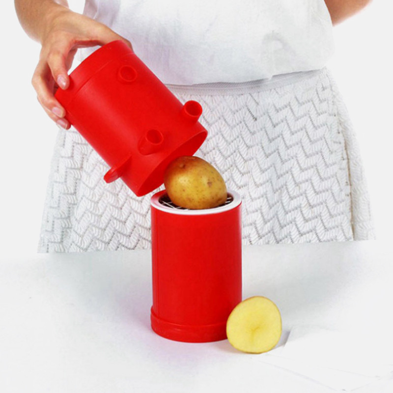 Novi aparat za pržene krumpiriće Rezač krumpirića i posuda za mikrovalnu pećnicu Dva u jednom, bez prženja Kuhinjski pribor