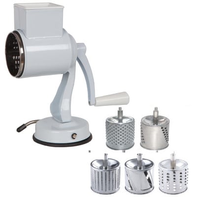 Răzătoare universală din oțel inoxidabil cu ventuze și cinci tamburi Tăiător de legume Tăiător și tocator