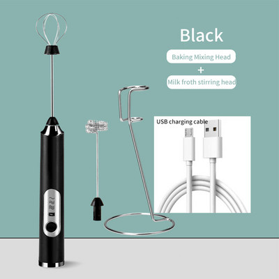 Spumator de lapte electric Aparat de spumare Batător de ouă Spumant portabil fără fir Blender înalt Mini mixer portabil de cafea Bate unelte de bucătărie