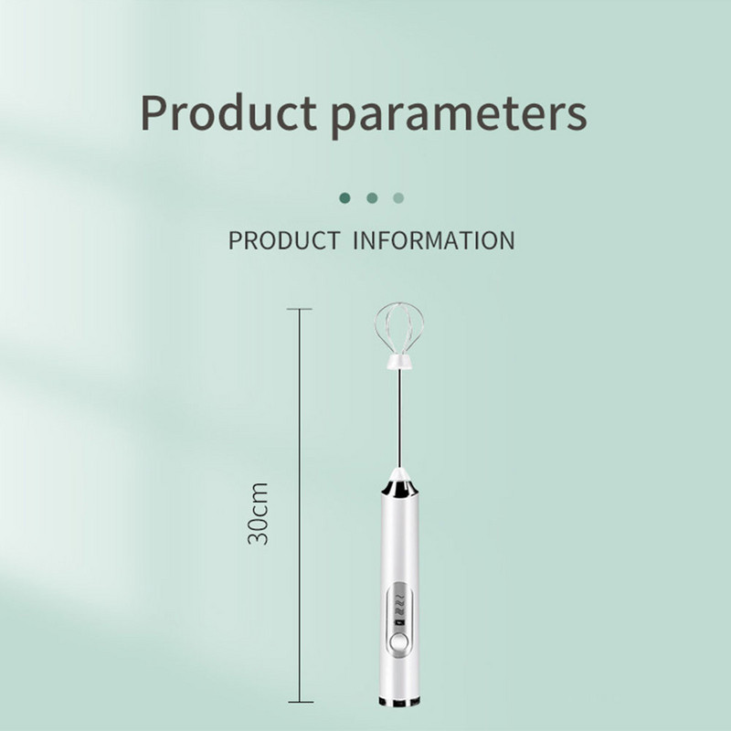 Spumator de lapte electric Aparat de spumare Batător de ouă Spumant portabil fără fir Blender înalt Mini mixer portabil de cafea Bate unelte de bucătărie