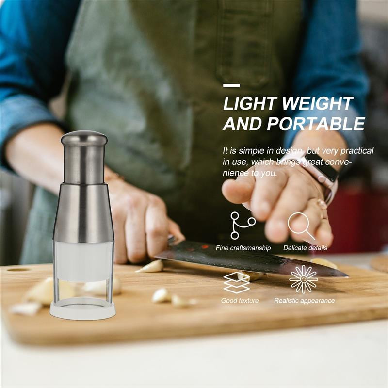 Nerezový drvič cesnaku, kuchynské pomôcky, multifunkčný drvič cesnaku, manuálny lis na cesnak, krájač zeleniny, kuchynské náradie