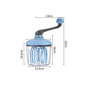 Ημιαυτόματο χτύπημα αυγών Χειροκίνητο μίξερ χειρός Αναδευτήρας αυγών Αξεσουάρ κουζίνας Εργαλεία αυγών Συσκευές κουζίνας