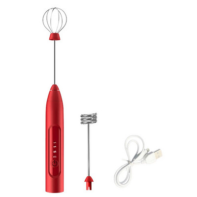 Spumator de lapte electric Capuccilo Mixer de cafea Spumant portabil Batător de ouă Blender portabil reglabil cu 3 viteze Instrument de amestec de bucătărie