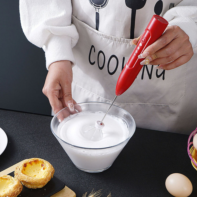 Spumator de lapte electric Capuccilo Mixer de cafea Spumant portabil Batător de ouă Blender portabil reglabil cu 3 viteze Instrument de amestec de bucătărie