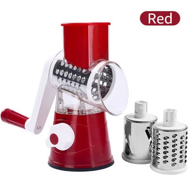 Tăiător manual de legume Tăiător de legume Accesorii pentru bucătărie Tăiător rotund rotund multifuncțional pentru cartofi, brânză, Gadgets de bucătărie