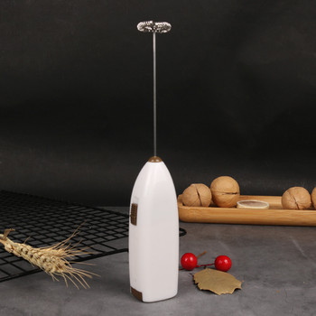 Milk Drink Coffee Whisk Mixer Electric Egg Beater Frother Foamer Mini Handle Αναδευτήρας Πρακτικό Εργαλείο Μαγειρικής Κουζίνας 1τμχ