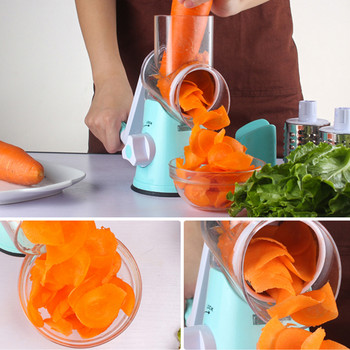 Καρότο πατάτας Τυρί τεμαχιστής Κόφτης λαχανικών Στρογγυλός κόφτης Τρίφτης Επεξεργαστής Τροφίμων Κόφτης λαχανικών Εργαλείο με ρολό κουζίνας
