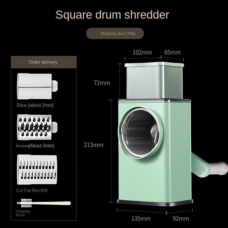 Rolă de mandolină Mașină de tăiat legume, fructe, răzătoare, mașină de tăiat, tocător de cartofi, tocător de morcovi, accesorii de bucătărie, gadgeturi