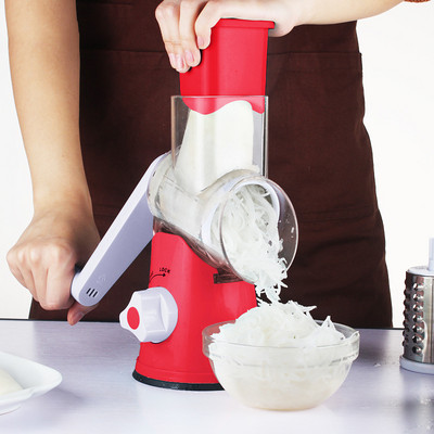 Tăiător de legume WALFOS Răzătoare manuală de bucătărie Tocător de legume 3 în 1 tăietor rotund de mandolină Spiralizator de cartofi Articole de uz casnic