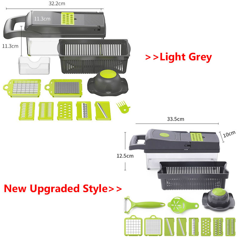 Tocător de mandolină pentru tocător de varză, legume, tăietor de fructe, răzătoare de cartofi, răzătoare, tocător de ceapă, accesorii de bucătărie, gadget