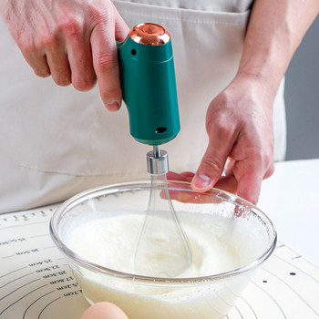 Акумулаторен ръчен миксер Електрическа бъркалка за яйца Неръждаема стомана Автоматична сметана Домакинска кухненска бъркалка