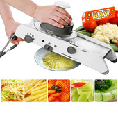 Accesorii de bucătărie Tăiător de mandolină Tăiător manual de legume Mașină de curățat fructe Lame din oțel inoxidabil pentru răzătoarea de cartofi și morcovi