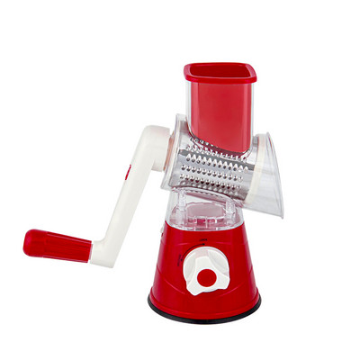 Tăiător de legume de culoare aleatorie Tăiător rotund de mandolină Răzătoare de cartofi Răzătoare de morcovi Lame de tocator din oțel inoxidabil Instrument de bucătărie