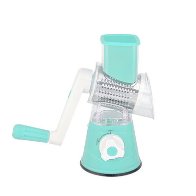 Tăiător de legume de culoare aleatorie Tăiător rotund de mandolină Răzătoare de cartofi Răzătoare de morcovi Lame de tocator din oțel inoxidabil Instrument de bucătărie