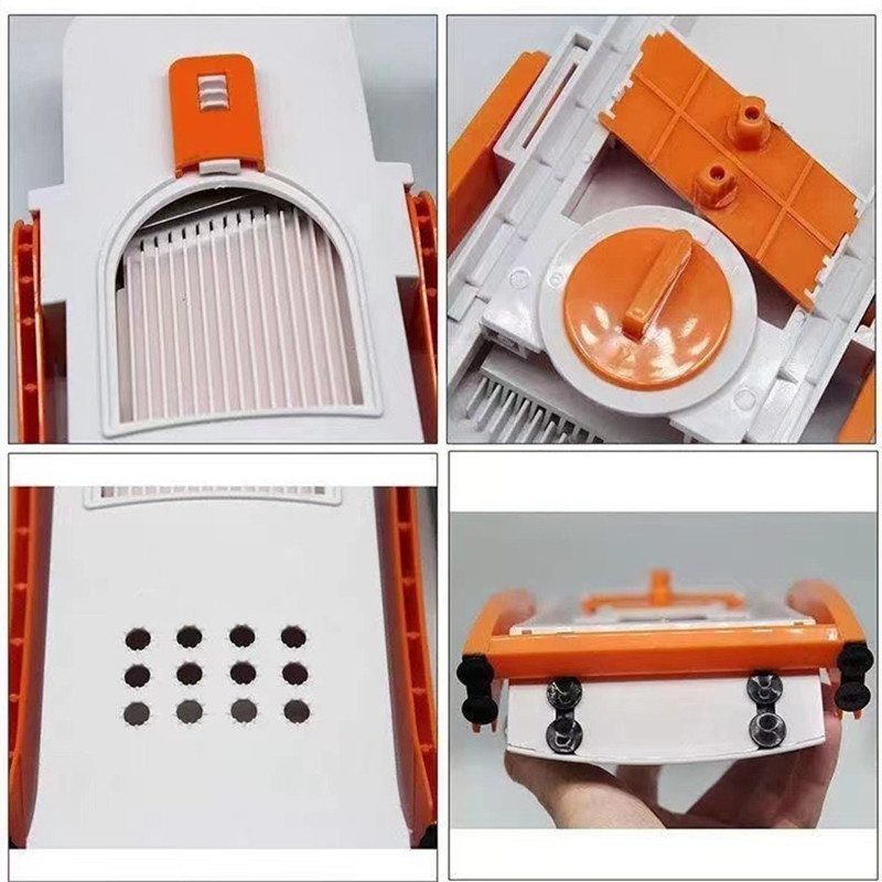 Daugiafunkcis daržovių pjaustytuvas Mėsa Bulvių pjaustyklė Morkų trintuvė Virtuvės priedai Įtaisai Plieniniai peiliukai virtuvės pagalba