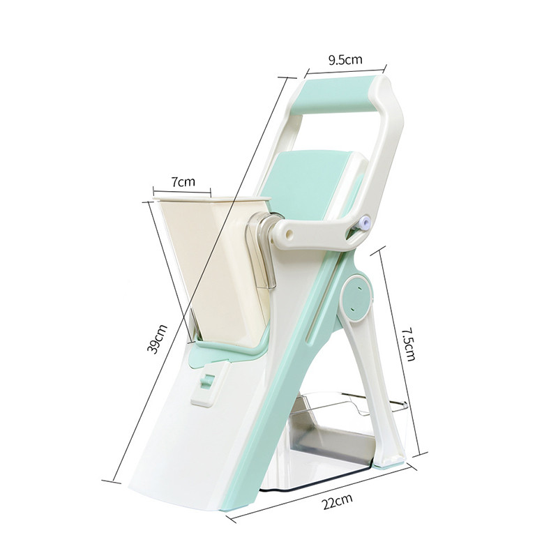 5 az 1-ben többfunkciós kézi zöldség-gyümölcsvágó hússzeletelő burgonyarépa aprító konyhai gyümölcs-zöldség szerszámokhoz