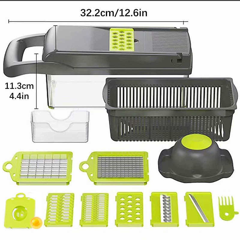 Super Value Mandoline Zöldségvágó aprító kesztyűvel Állítható hagyma burgonyaszeletelő Konyhai eszközök Kiegészítők