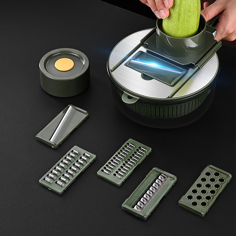 Tăiător de legume multifuncțional 5 în 1 Răzătoare Tăiător de tăiat Tocător de tăiat Morcovi Fructe Gadgets Instrumente de tăiat legume