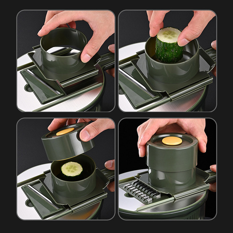 Tăiător de legume multifuncțional 5 în 1 Răzătoare Tăiător de tăiat Tocător de tăiat Morcovi Fructe Gadgets Instrumente de tăiat legume