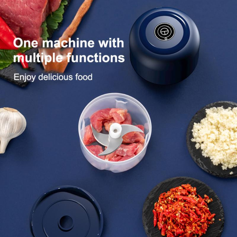 Mini tocator de usturoi electric Tocator de carne USB Masina de tocat usturoi Mașină robustă, durabilă, zdrobitoare de legume, ghimbir, instrument de bucătărie
