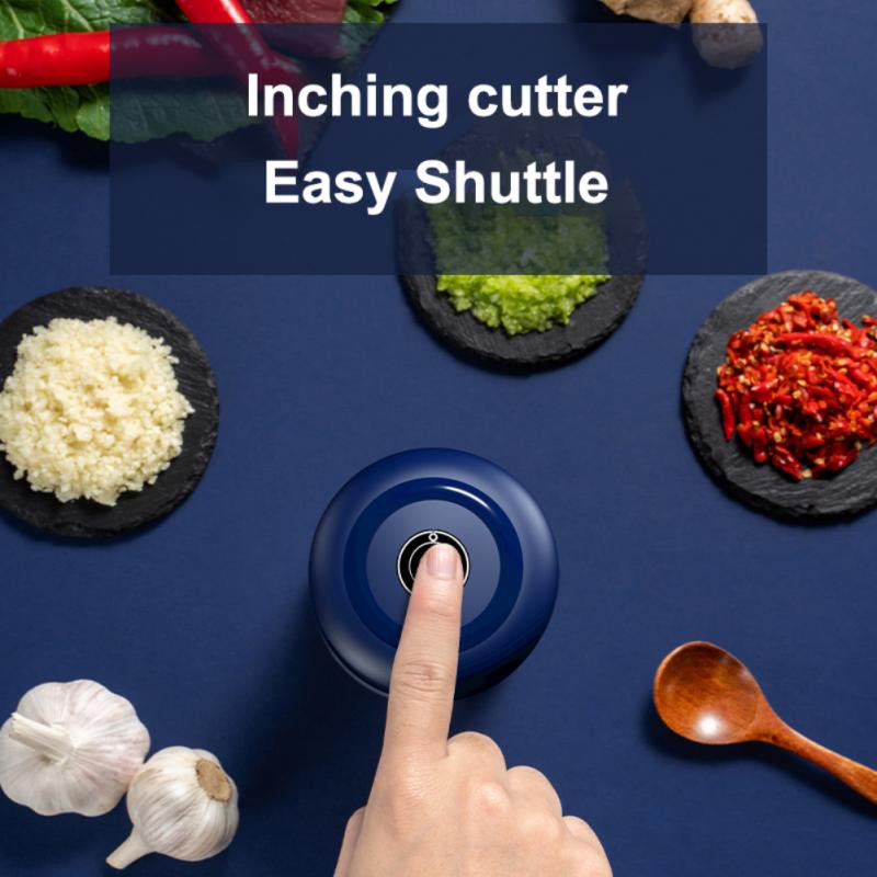 Mini tocator de usturoi electric Tocator de carne USB Masina de tocat usturoi Mașină robustă, durabilă, zdrobitoare de legume, ghimbir, instrument de bucătărie