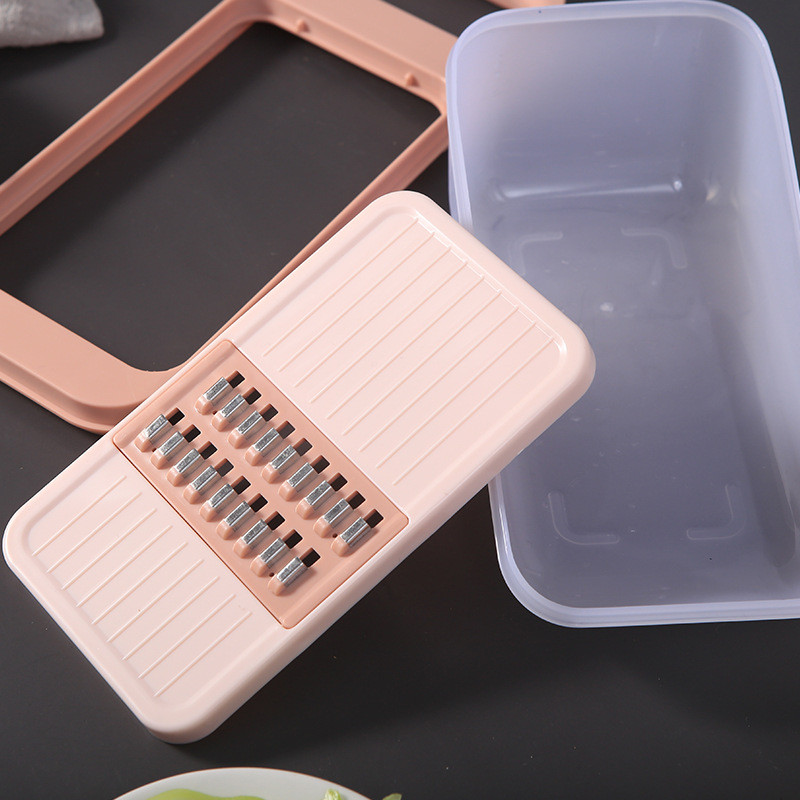 Daugiafunkcis daržovių pjaustytuvas kubelių pjaustymo peiliukai Smulkintuvas Vaisių skustukas Bulvių sūrio nusausinimo trintuvas smulkintuvas virtuvės įrankis