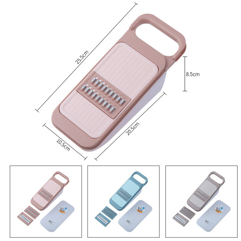Daugiafunkcis daržovių pjaustytuvas kubelių pjaustymo peiliukai Smulkintuvas Vaisių skustukas Bulvių sūrio nusausinimo trintuvas smulkintuvas virtuvės įrankis