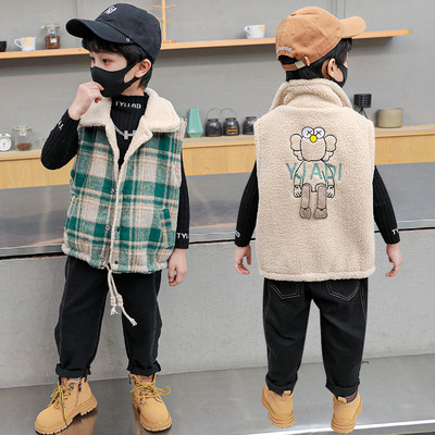 Vesta pentru copii model nou cu buzunare - doua fete