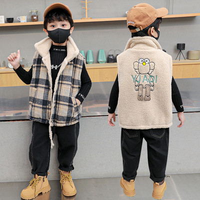 Vesta pentru copii model nou cu buzunare - doua fete