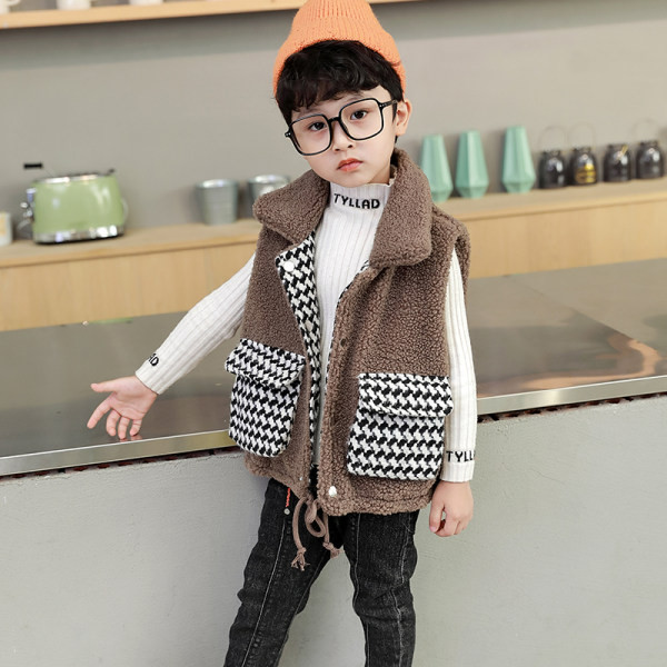 Vesta pentru copii model nou cu buzunare - doua fete