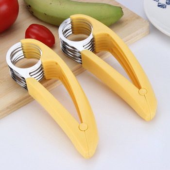 Φρούτα Κόφτης Μπανάνας Αξεσουάρ Κουζίνας Κόφτης Μπανάνας από ανοξείδωτο ατσάλι Σετ Κουζίνας Κόφτης Μπανάνας Gadgets για το σπίτι Cozinha