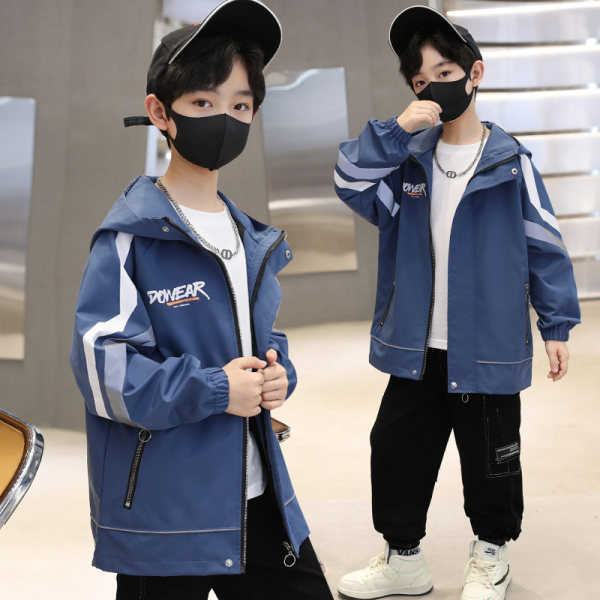 Ležerna jakna za dječake s natpisom